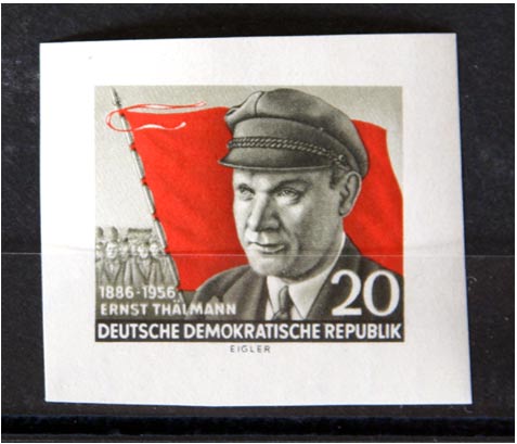 70. Geburtstag von Ernst Thälmann, Blockausschnitt, postfrisch