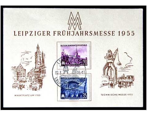 Frühjahrsmesse 1955, Sonderpostkarte