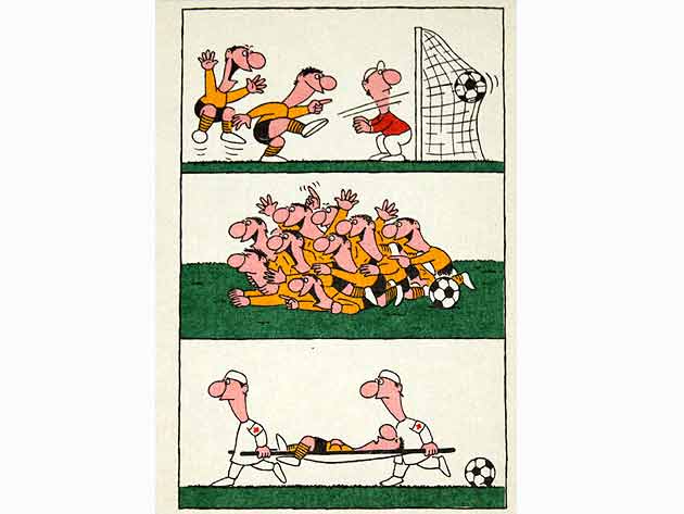 Jörg Rückmann: Postkarte "Toooor", Fussball Knüller. Humorvolle Karikaturen zum Fußball