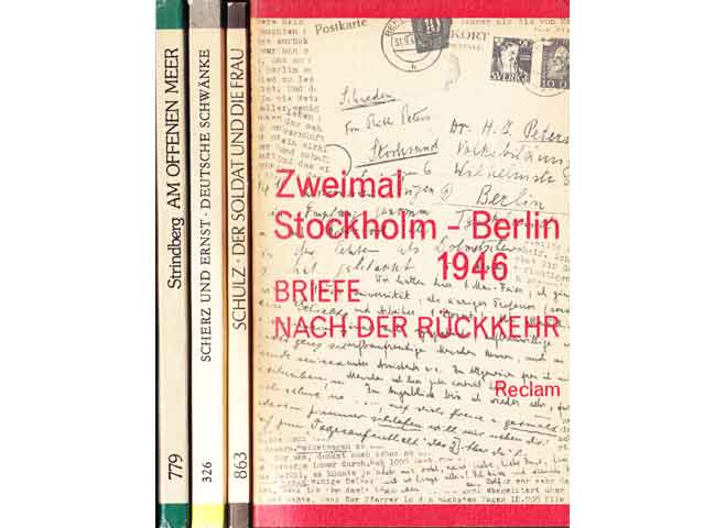 Zweimal Stockholm - Berlin 1946. Briefe nach der Rückkehr: Jürgen Peters und Wolfgang Steinitz. Mit Nach-Fragen an Robert Rompe und Jürgen Kuczynski, herausgegeben von Jan Peters. Mit 22 Fotos. 1989