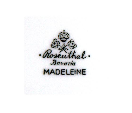 Bodenmarke des Kaffegedecks  "Madeleine" 