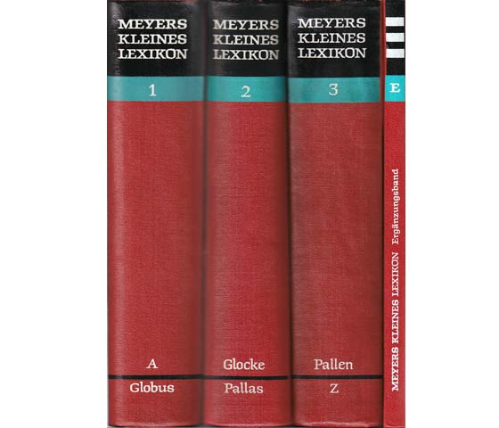 Meyers kleines Lexikon in drei Bänden. 10., völlig neubearbeiteten Auflage. Mit Ergänzungsband, 1. Auflage/1971