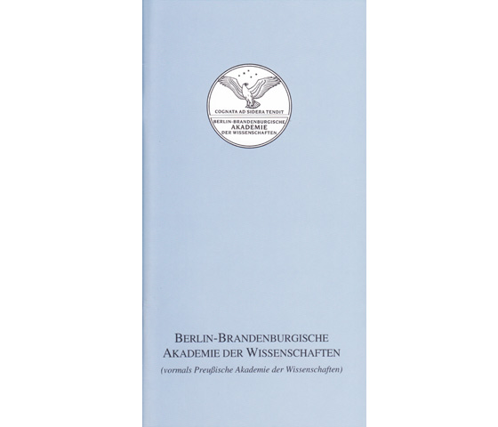 Berlin-Brandenburgische Akademie der Wissenschaften (vormals Preußische Akademie der Wissenschaften)