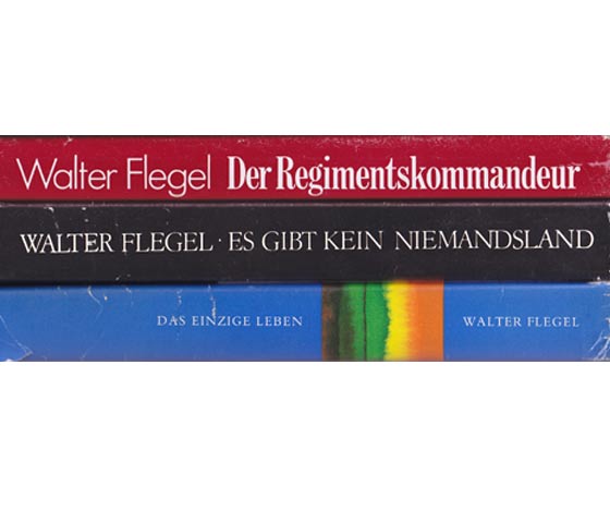 Büchersammlung „Walter Flegel“. 3 Titel. 