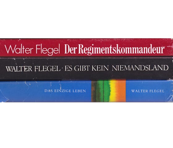 Büchersammlung „Walter Flegel“. 3 Titel. 