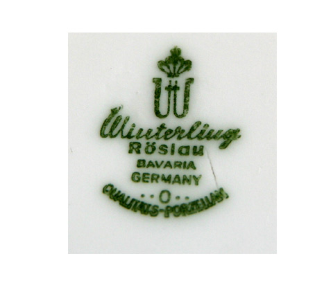 Bodenmarke der Untertassen "Winterling Röslau"