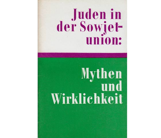 Konvolut "Juden in der Sowjetunion". 4 Titel. 