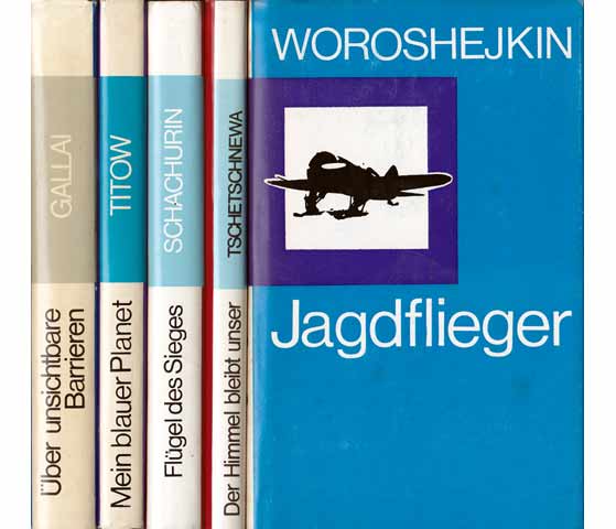Büchersammlung "Jagdfliegern/2. Weltkrieg/ Memoiren". 4 Titel. 