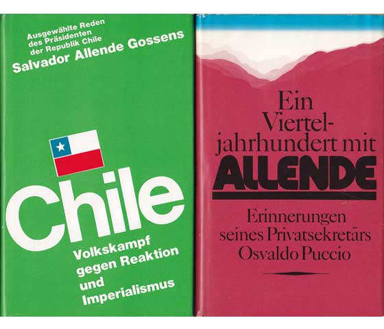 Konvolut "Salvador Allende. Chile. Isabel Allende". 6 Titel. 