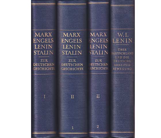 Büchersammlung "Marx, Engels, Lenin, Stalin: Zur Deutschen Geschichte. 4 Titel. 
