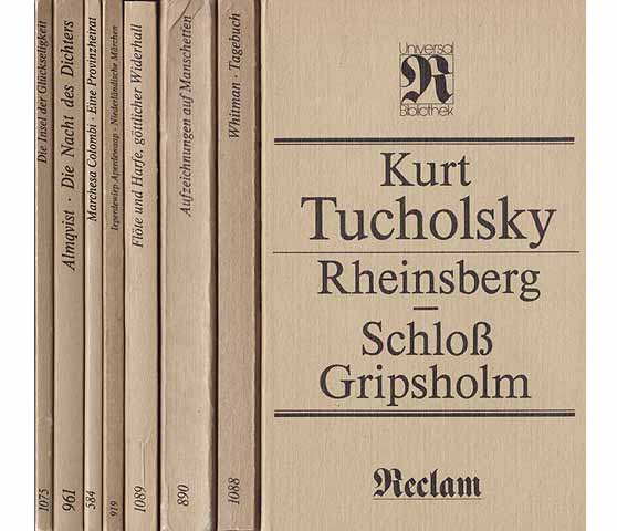 Büchersammlung "Reclam Belletristik". 12 Titel. 