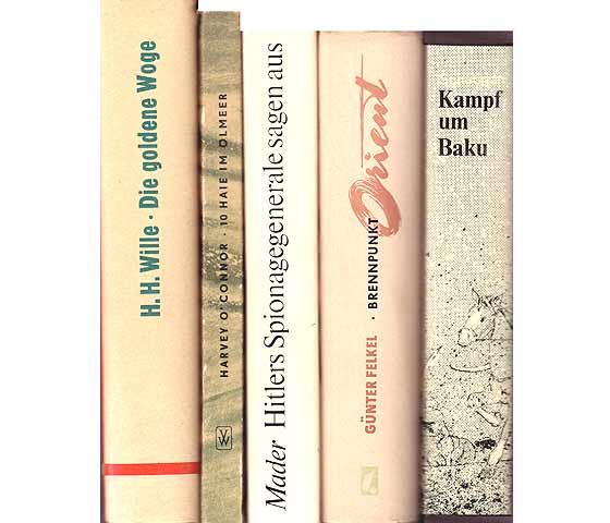 Büchersammlung "Kampf ums Erdöl". 10 Titel. 
