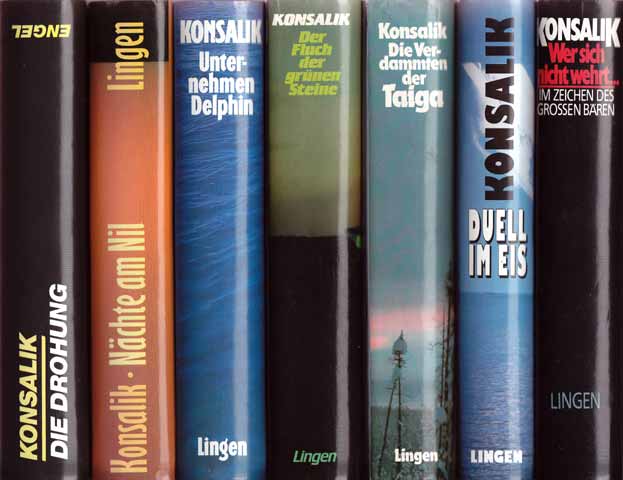 Büchersammlung „Heinz G. Konzalik“. 8 Titel. 