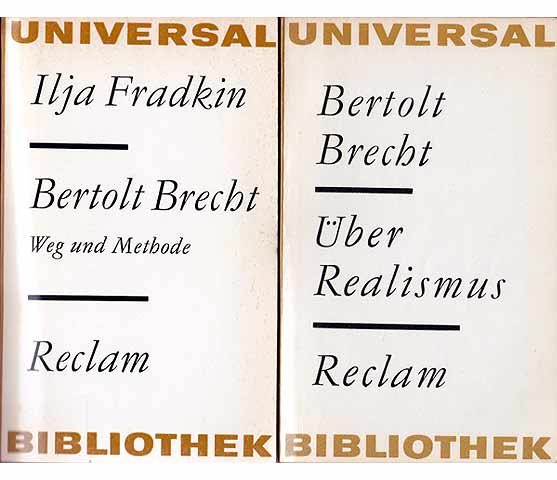 Konvolut "Berthold Brecht über Realismus und Kommentierungen". 4 Titel. 