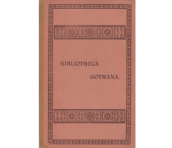 Bibliotheca Gothana. C. Sallusti Crispi De Bello Lugurthino Liber. Nach Text und Kommentar getrennte Ausgabe für den Schulgebrauch von J. H. Schmalz, Direktor des Großherzoglichen  ...