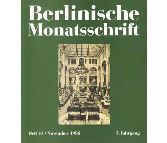 Berlinische Monatsschrift. Heft 11/1996