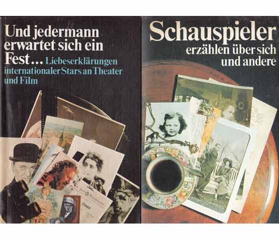 Büchersammlung "Von und über Schauspielerinnen und Schauspieler ". 4 Titel. 