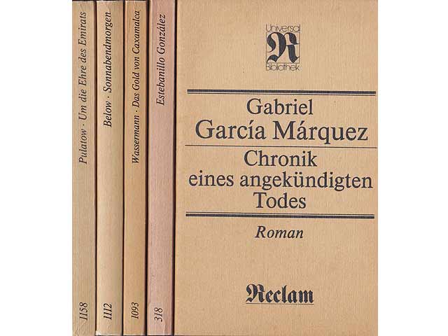 Reclam-Sammlung „Belletristik". 10 Titel. 