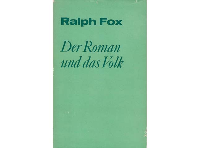 Der Roman und das Volk. Studienbibliothek der marxistisch-leninistischen Kultur- und Kunstwissenschaften. Hrsg. von Georg Seehase