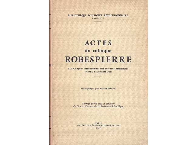 Büchersammlung „Französische Revolution/Französischsprachige Bücher“. 8 Titel. 