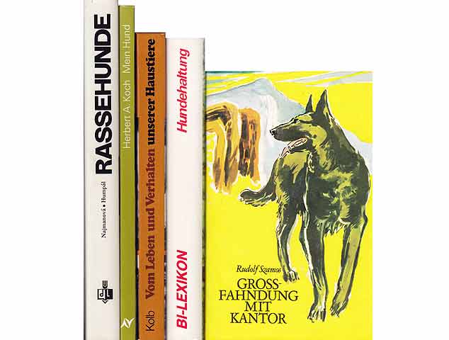 Konvolut "Rassehunde, Hundehaltung". 7 Titel. 