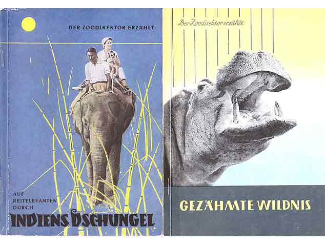Konvolut "Tiere in Wildnis, Zoo, Museum". 8 Titel. 