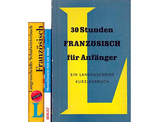 Büchersammlung „Französische Sprache erlernen“. 4 Titel. 