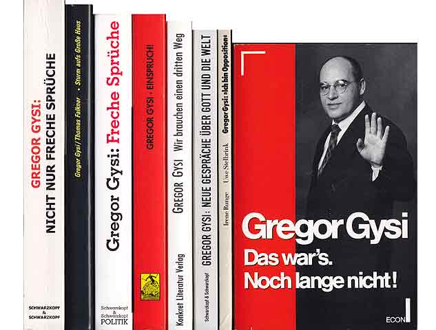 Konvolut "Gregor Gysi". 11 Titel. 
