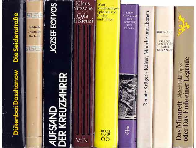 Büchersammlung "Historische Romane". 10 Titel. 