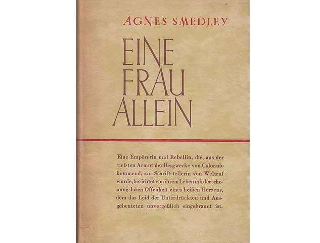 Büchersammlung „China; Agnes Smedley“. 2 Titel. 