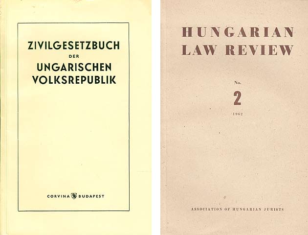 Konvolut "Ungarn Rechtssystem". 3 Titel. 