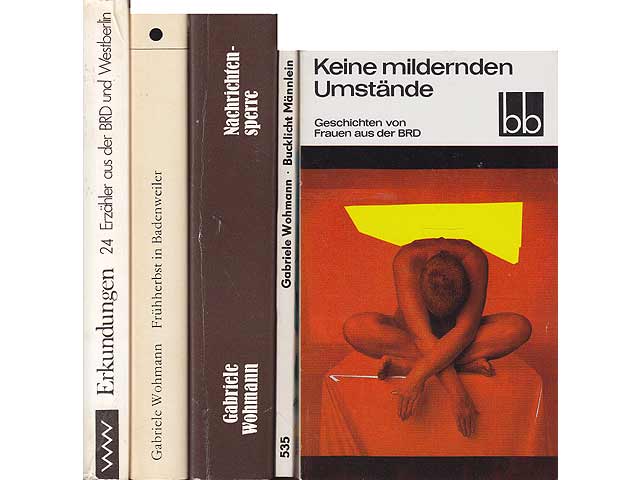Konvolut „Gabriele Wohmann“. 8 Titel. 