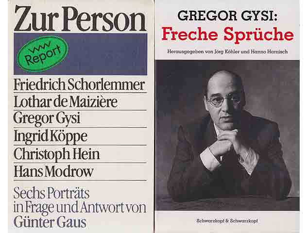 Konvolut „Gregor Gysi“. 12 Titel. 