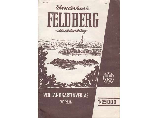 Wanderkarte Feldberg - Mecklenburg. Maßstab 1: 25 000