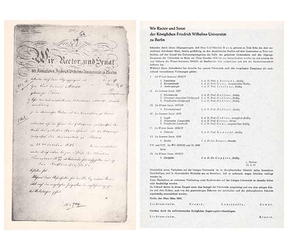 Konvolut „Karl Marx. Studium, Promotion“. 3 Titel. 