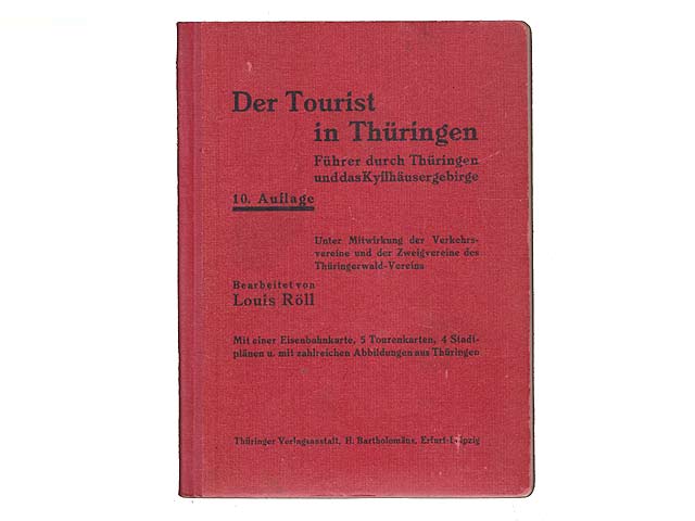 Konvolut "Thüringen Reiseführer". 6 Titel. 