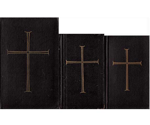 Büchersammlung "Religiöse Gesang- und Betbücher". 9 Titel. 