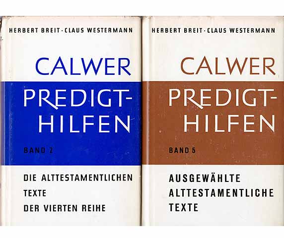 Büchersammlung "Predigthilfen". 2 Titel. 