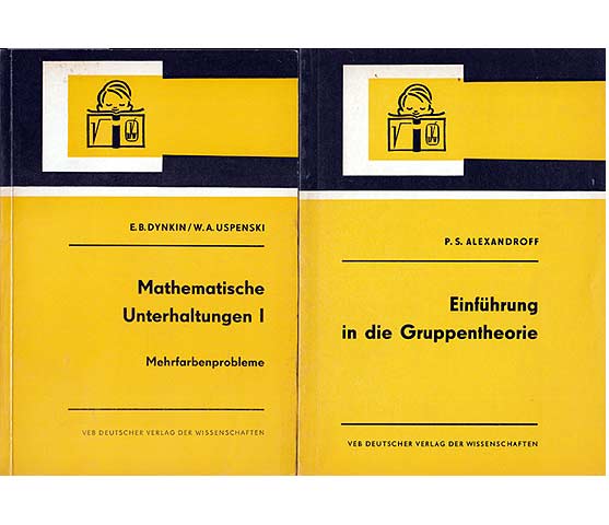 Konvolut "Gruppentheorie/Mathematische Unterhaltungen". 2 Titel. 