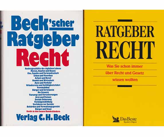 Büchersammlung "Recht der BRD - Hinweise für den Alltag". 2 Titel. 