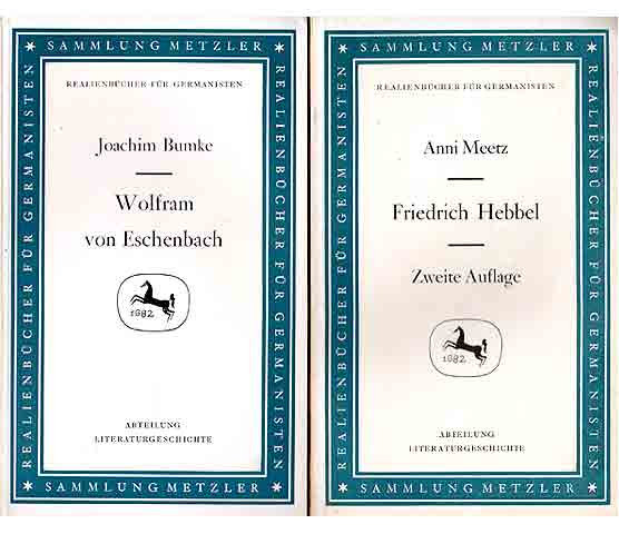 Büchersammlung  „Literaturgeschichte. Sammlung Metzler“. 6 Titel. 