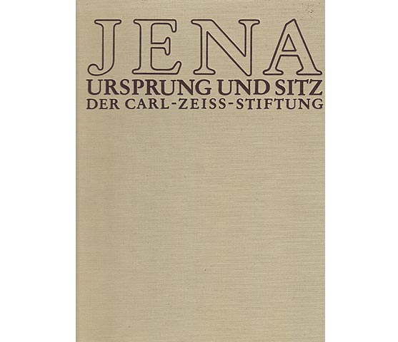 Konvolut "Carl-Zeiss-Stiftung". 3 Titel. 