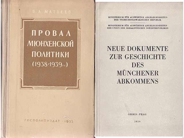 Büchersammlung "Münchener Abkommen". 4 Titel. 