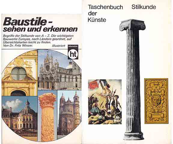 Büchersammlung "Stilkunde, Bauformen". 8 Titel. 