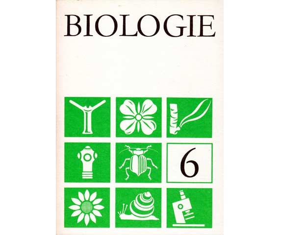 Büchersammlung "DDR. Schulbücher Fach Biologie". 5 Titel. 