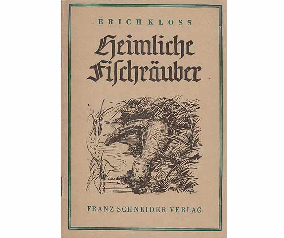 Büchersammlung "Fischkunde, Angeln". 9 Titel. 