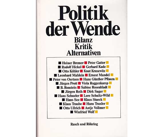 Konvolut "Politik der Wende. 1989". 7 Titel. 