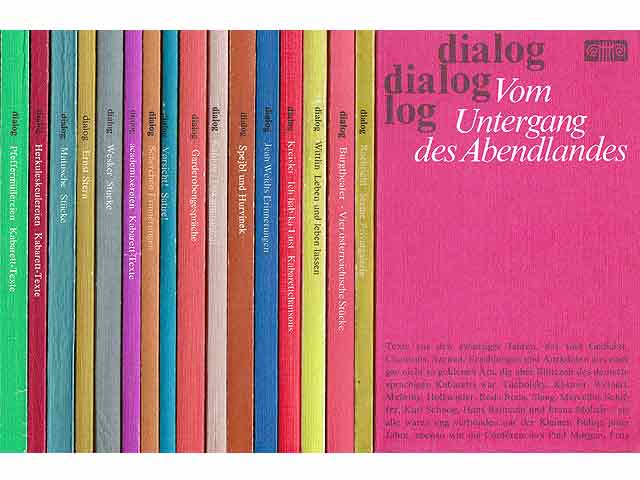 Konvolut "Dialog/Henschelverlag Berlin". 34 Titel. 
