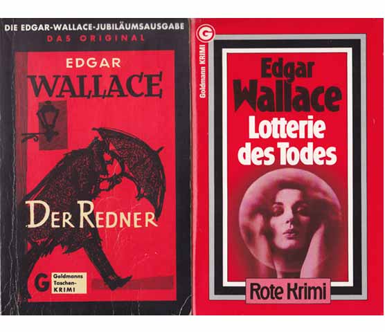 Büchersammlung "Edgar Wallace". 4 Titel. 