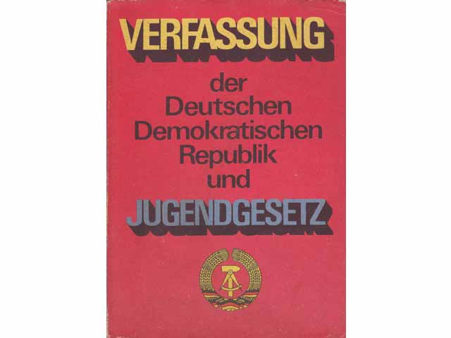Büchersammlung "Jugend in der DDR, Rechtsgrundlagen". 13 Titel. 